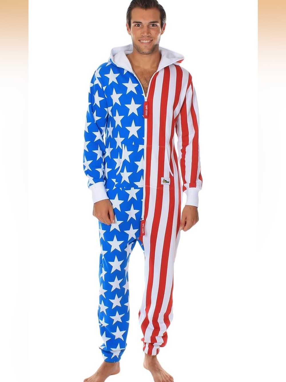 Tipsy Elves American Flag 4th of July Onesie